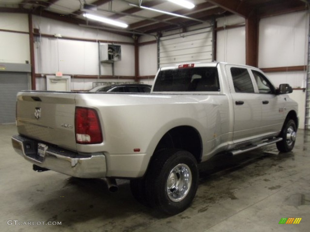 Bright Silver Metallic 2012 Dodge Ram 3500 HD ST Crew Cab 4x4 Dually Exterior Photo #57569154
