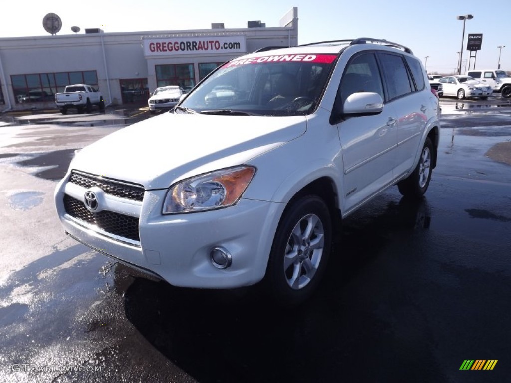 2009 RAV4 Limited - Super White / Sand Beige photo #1