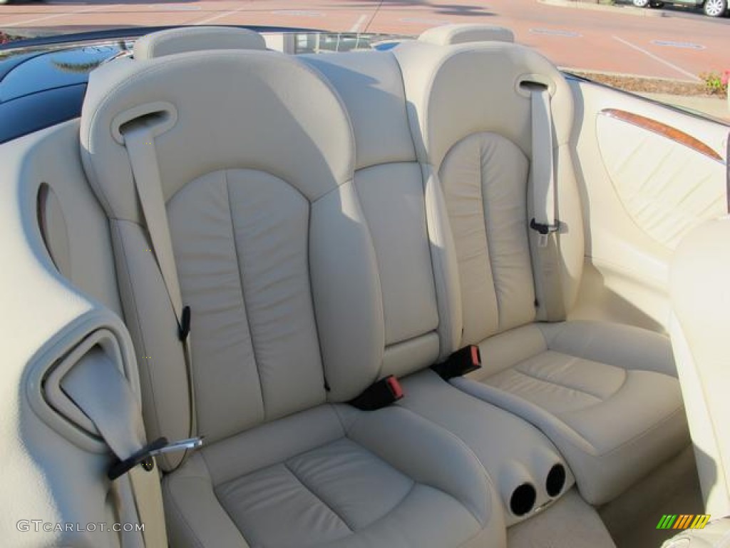 Stone Interior 2009 Mercedes-Benz CLK 550 Cabriolet Photo #57570643
