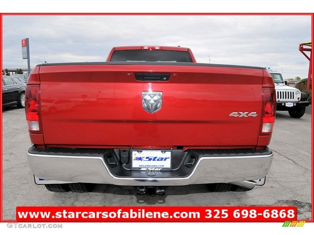 2010 Ram 3500 ST Crew Cab 4x4 Dually - Inferno Red Crystal Pearl / Dark Slate/Medium Graystone photo #4