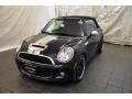 2010 Midnight Black Metallic Mini Cooper S Convertible  photo #1