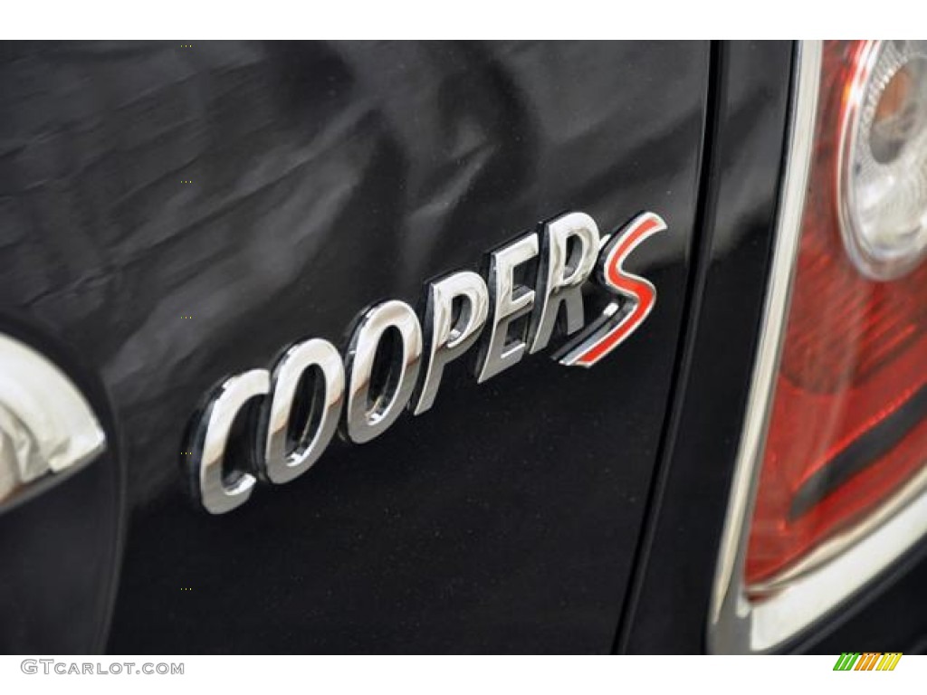 2010 Cooper S Convertible - Midnight Black Metallic / Punch Carbon Black Leather photo #7
