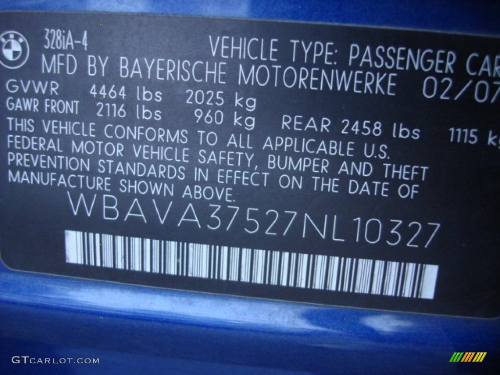 2007 3 Series 328i Sedan - Montego Blue Metallic / Beige photo #27