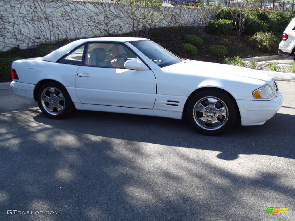 1999 SL 500 Roadster - Glacier White / Java photo #2