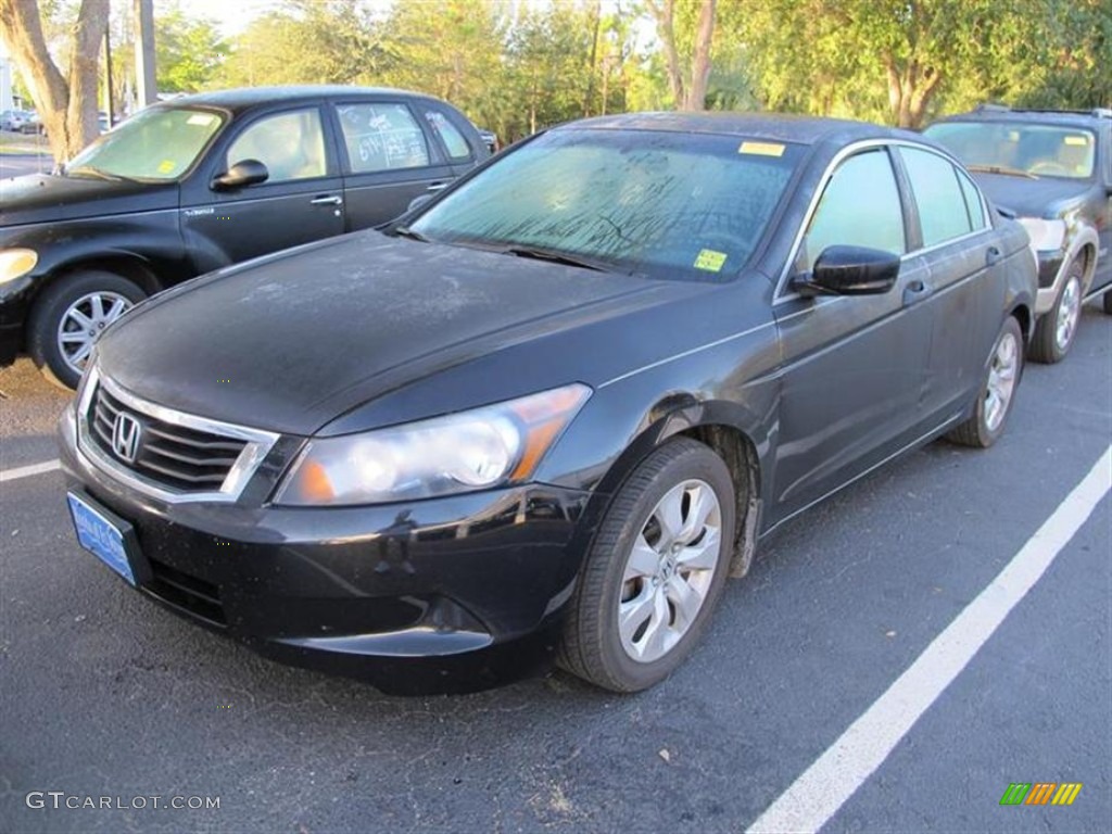 2008 Accord EX Sedan - Nighthawk Black Pearl / Black photo #4