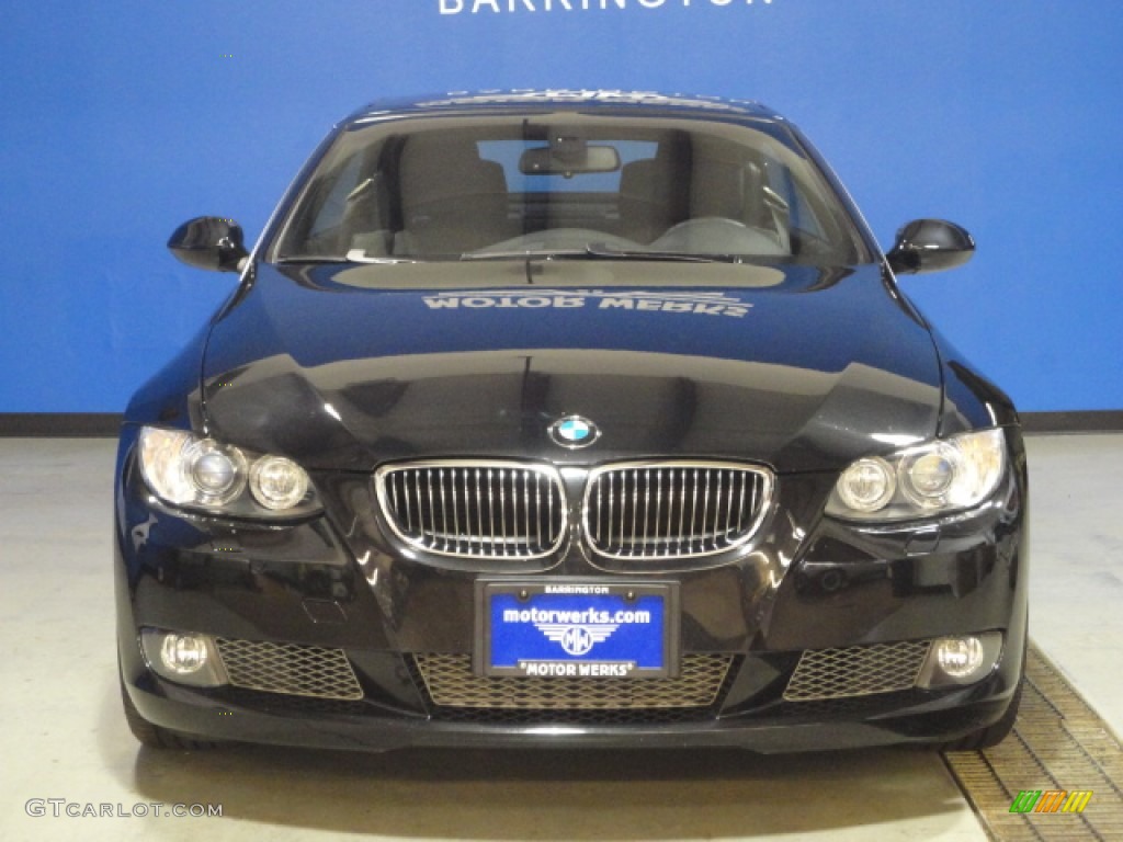 2008 3 Series 335i Convertible - Jet Black / Black photo #2