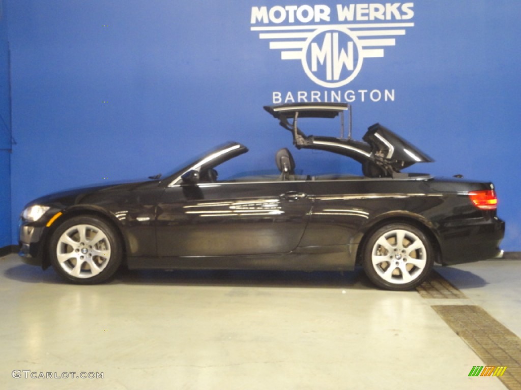 2008 3 Series 335i Convertible - Jet Black / Black photo #5