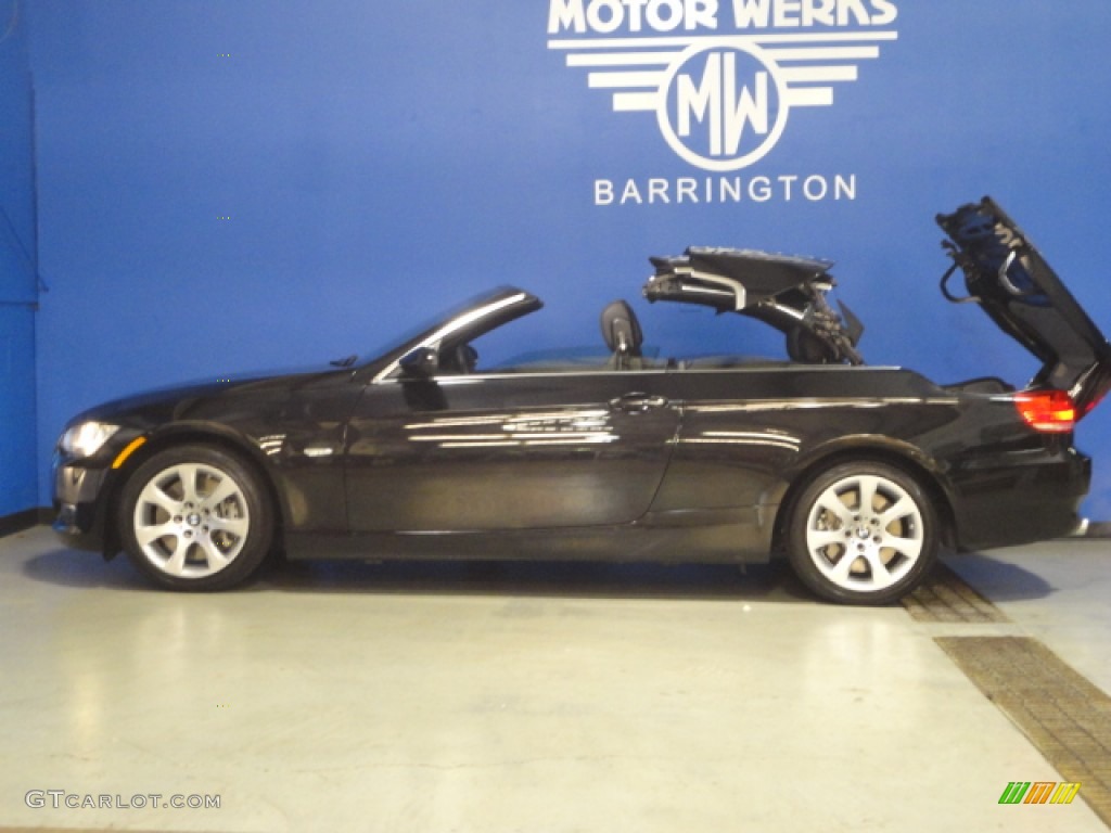 2008 3 Series 335i Convertible - Jet Black / Black photo #6
