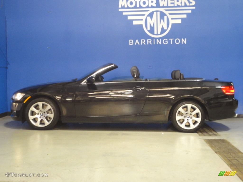 2008 3 Series 335i Convertible - Jet Black / Black photo #7