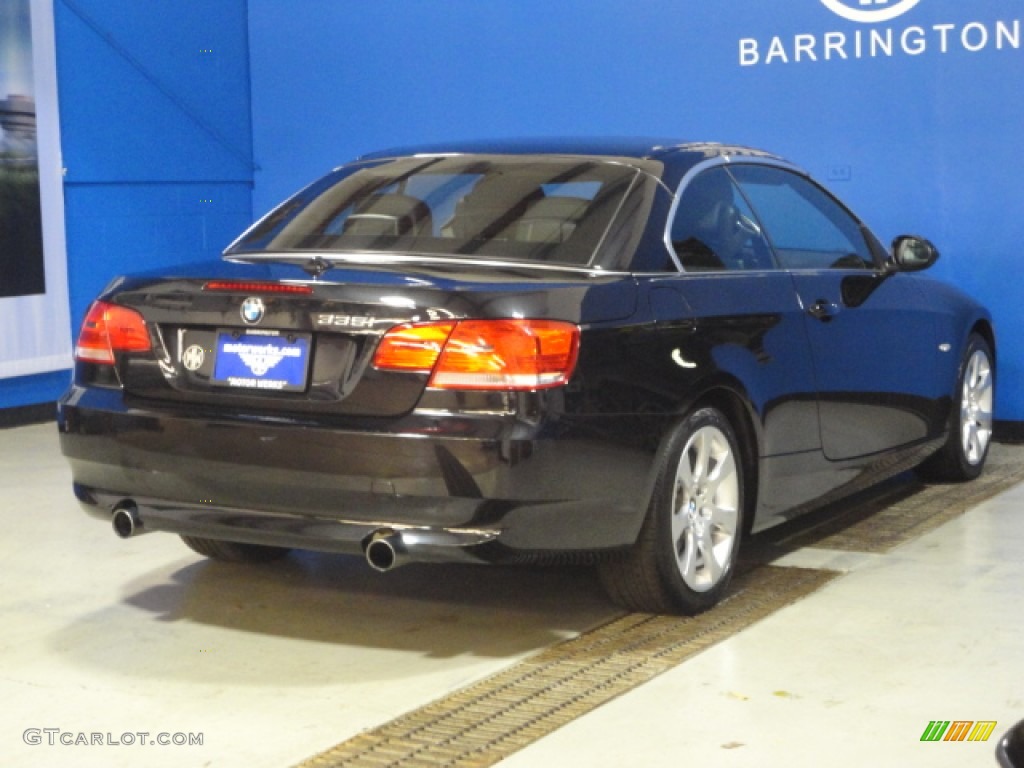 2008 3 Series 335i Convertible - Jet Black / Black photo #8