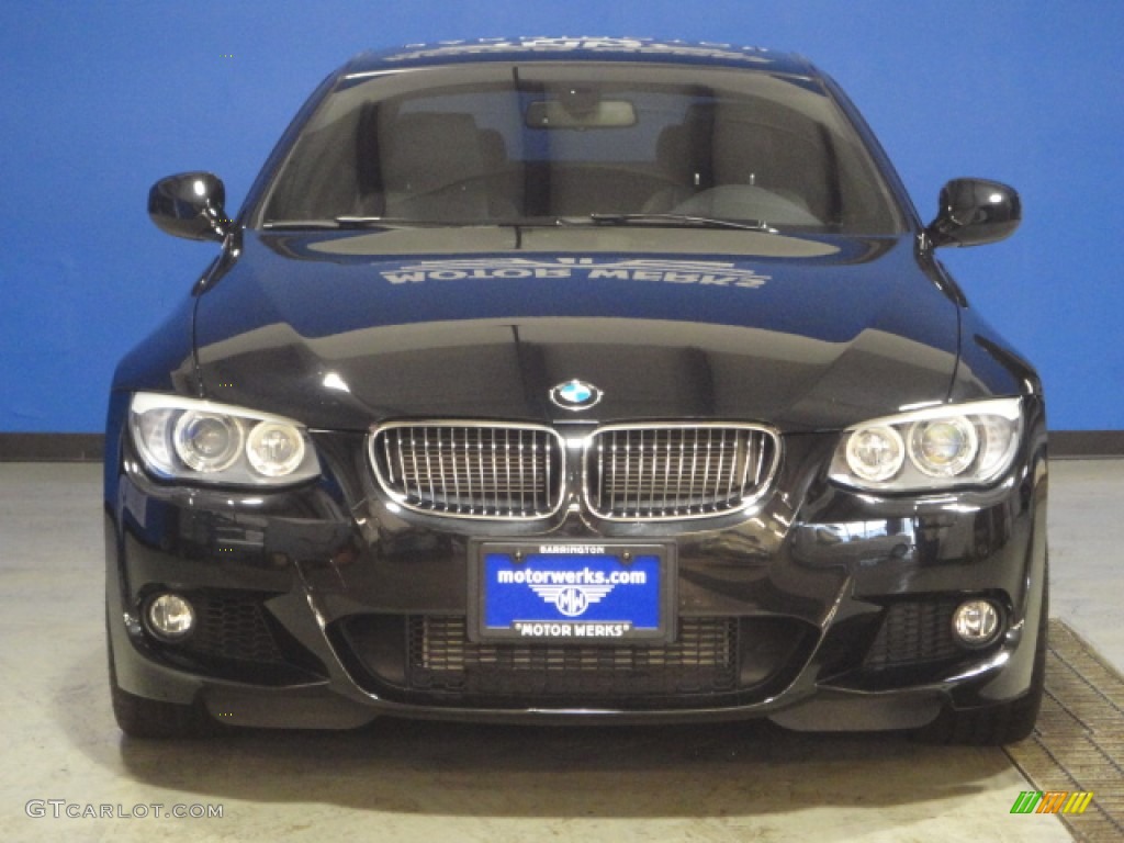 2011 3 Series 335i xDrive Coupe - Jet Black / Black photo #2