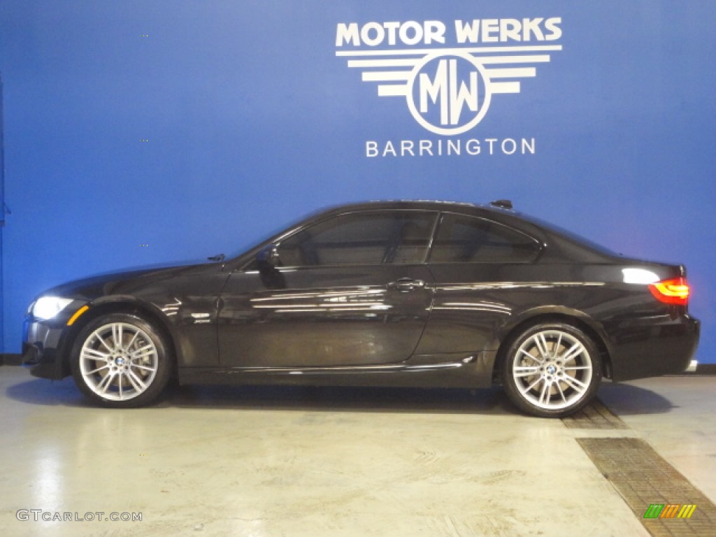 2011 3 Series 335i xDrive Coupe - Jet Black / Black photo #4