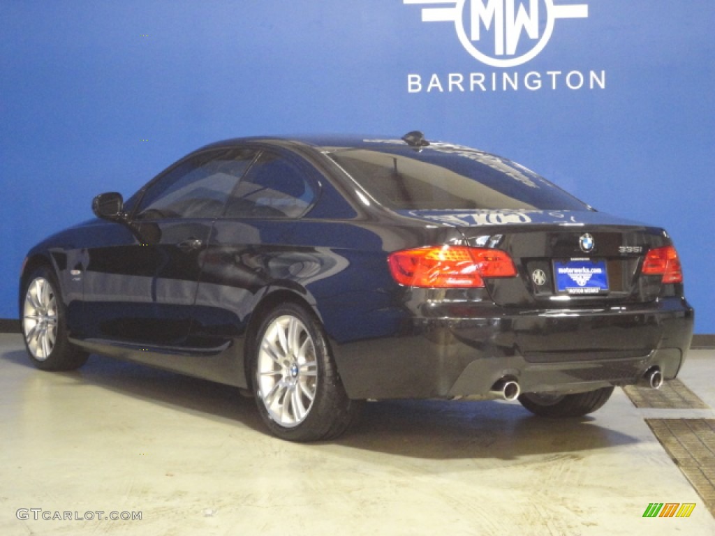 2011 3 Series 335i xDrive Coupe - Jet Black / Black photo #7