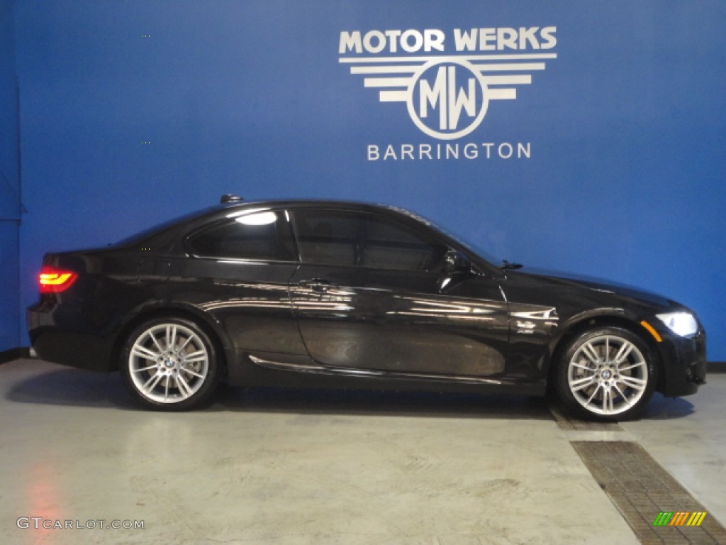 2011 3 Series 335i xDrive Coupe - Jet Black / Black photo #8