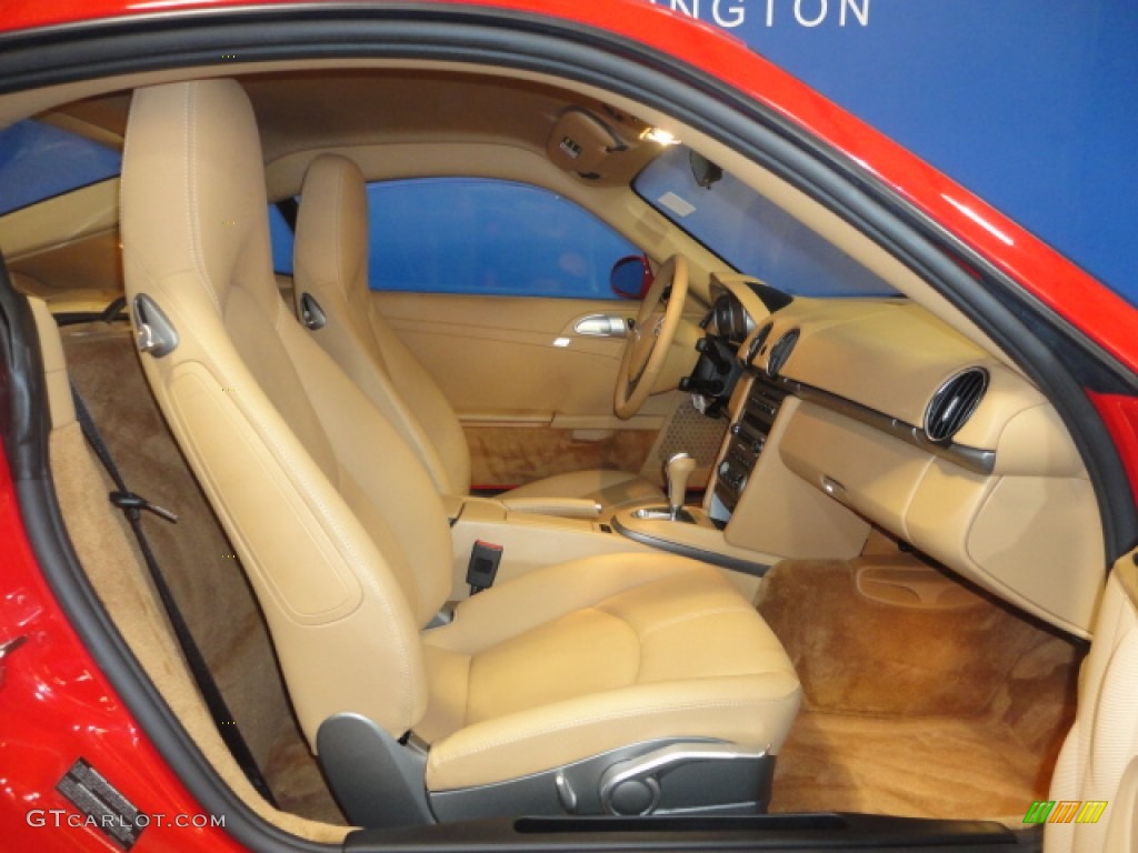 2008 Cayman  - Guards Red / Sand Beige photo #18