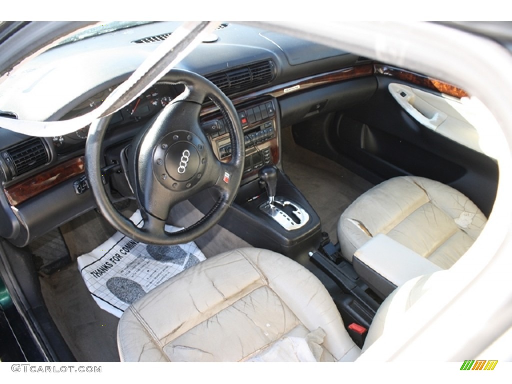 1998 A4 2.8 quattro Sedan - Cactus Green Metallic / Ecru photo #4