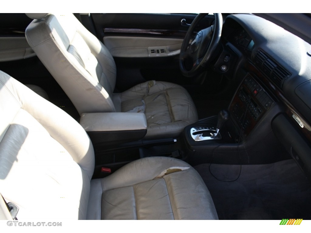 1998 A4 2.8 quattro Sedan - Cactus Green Metallic / Ecru photo #7