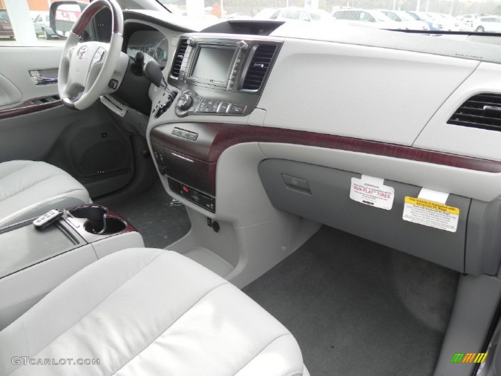 2012 Toyota Sienna Limited AWD Light Gray Dashboard Photo #57586470