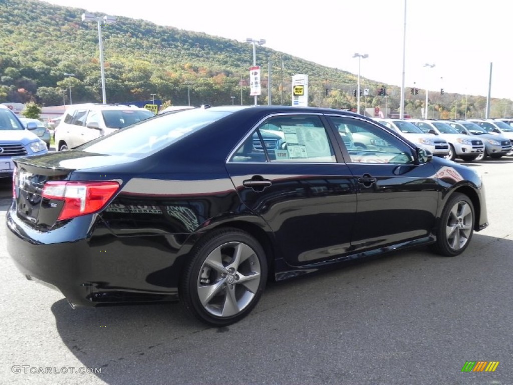 2012 Camry SE V6 - Attitude Black Metallic / Black photo #13