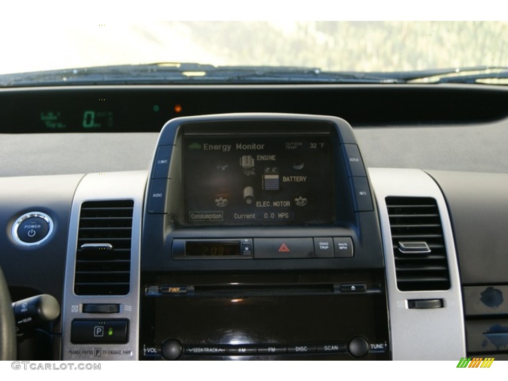 2005 Prius Hybrid - Black / Ivory/Brown photo #16