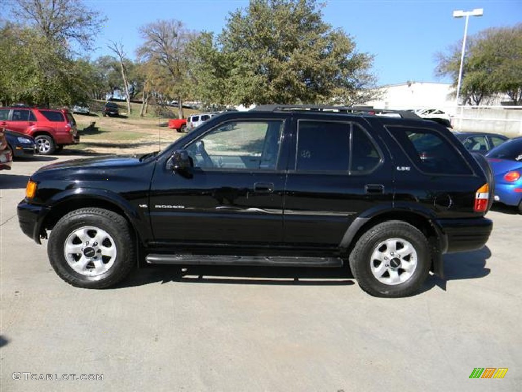 1999 Rodeo LSE 4WD - Ebony Black / Gray photo #9