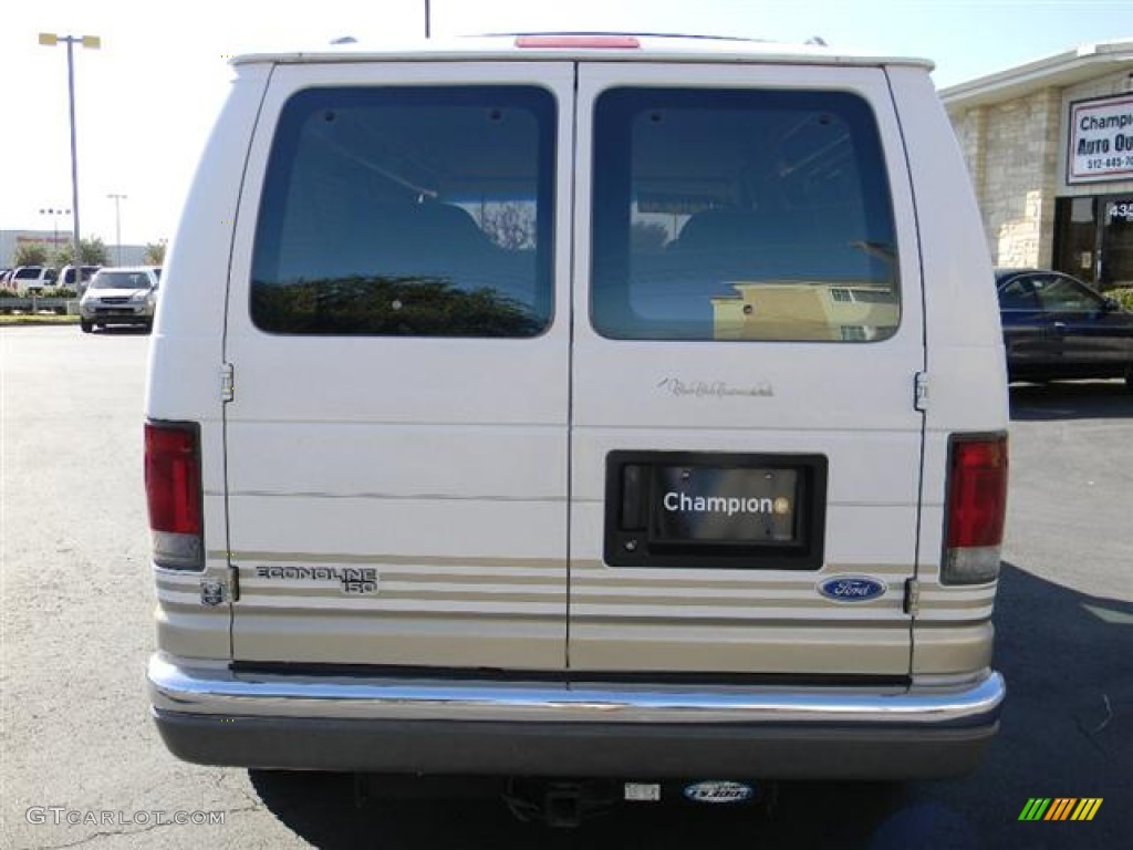 1995 E Series Van E150 Passenger Conversion - White / Beige photo #6