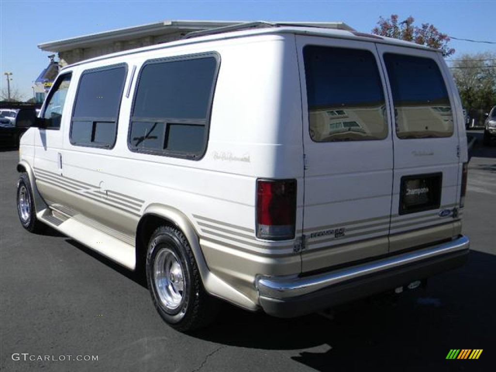 1995 E Series Van E150 Passenger Conversion - White / Beige photo #7