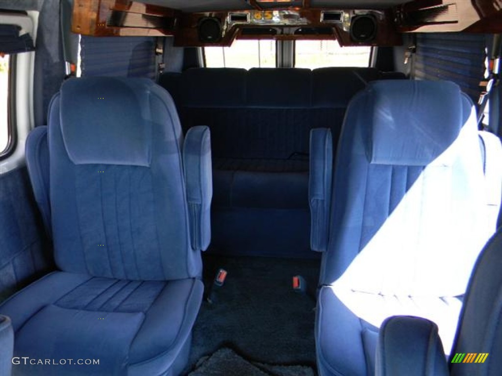 1995 Chevy Van G20 Passenger Conversion - White / Blue photo #10
