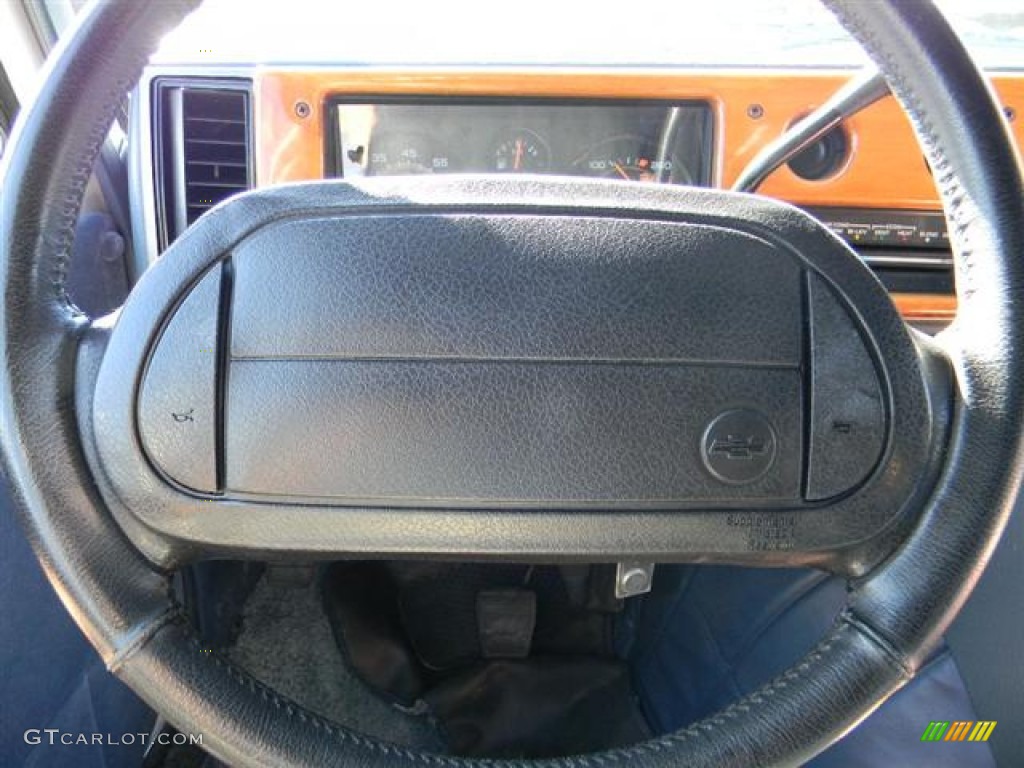 1995 Chevy Van G20 Passenger Conversion - White / Blue photo #16