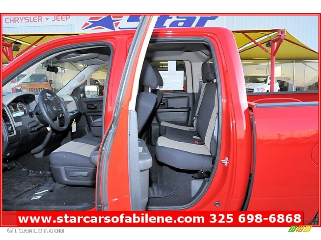 2011 Ram 1500 ST Quad Cab - Flame Red / Dark Slate Gray/Medium Graystone photo #18