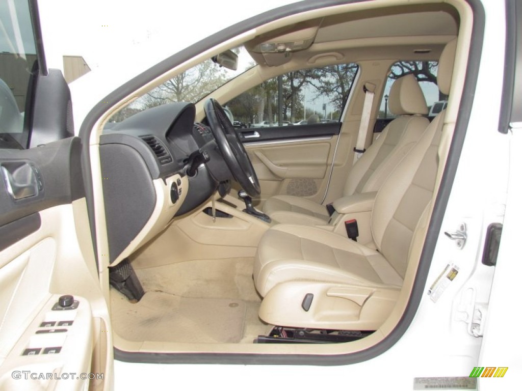 Pure Beige Interior 2009 Volkswagen Jetta TDI SportWagen Photo #57595986