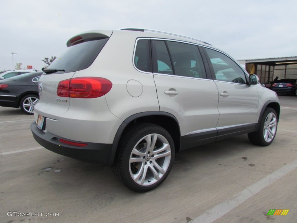 White Gold Metallic 2012 Volkswagen Tiguan SEL Exterior Photo #57596661