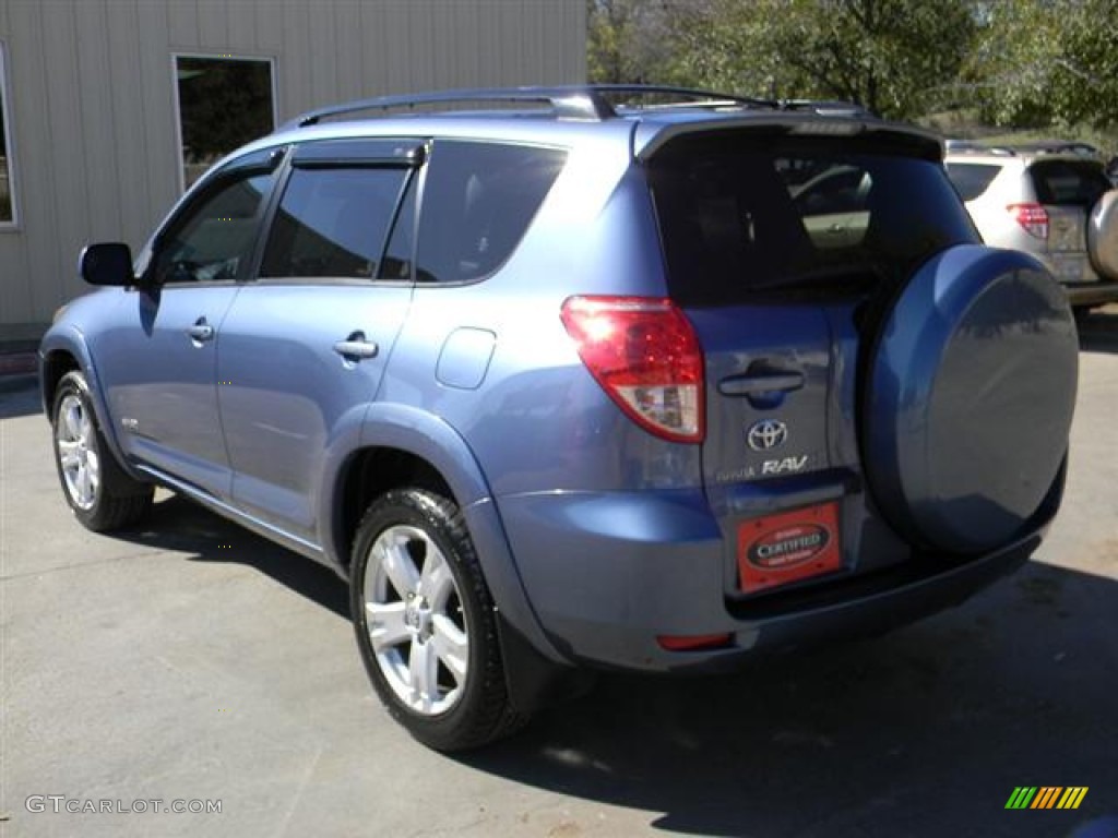 2007 RAV4 Sport - Pacific Blue Metallic / Black photo #8