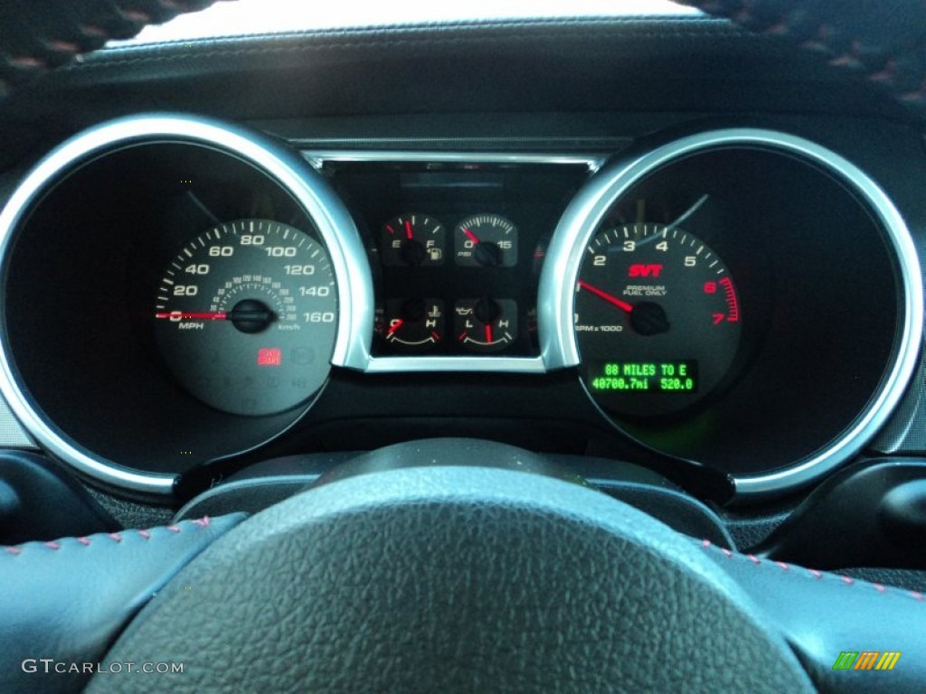 2008 Ford Mustang Shelby GT500 Coupe Gauges Photo #57598963
