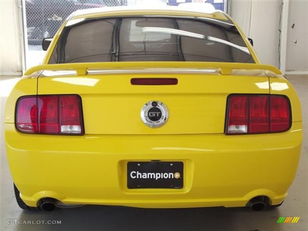 2006 Mustang GT Premium Coupe - Screaming Yellow / Black photo #5