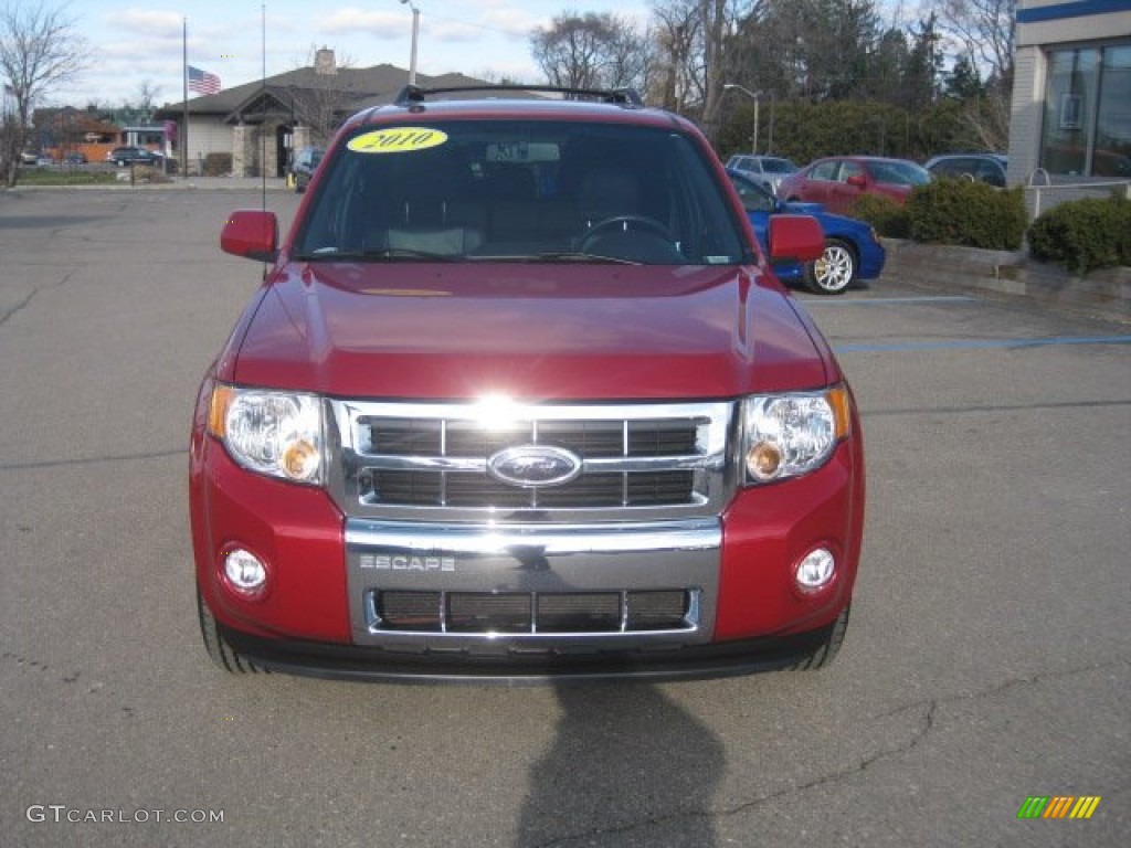 2010 Escape Limited V6 4WD - Sangria Red Metallic / Charcoal Black photo #11