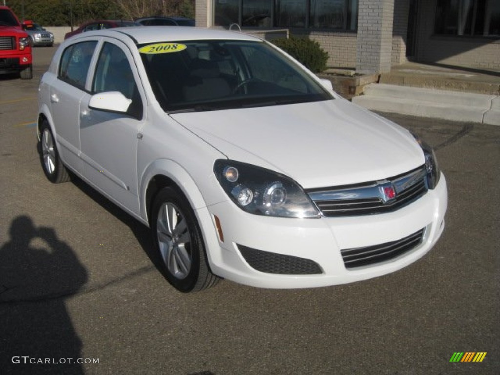 2008 Astra XE Sedan - Arctic White / Charcoal photo #1