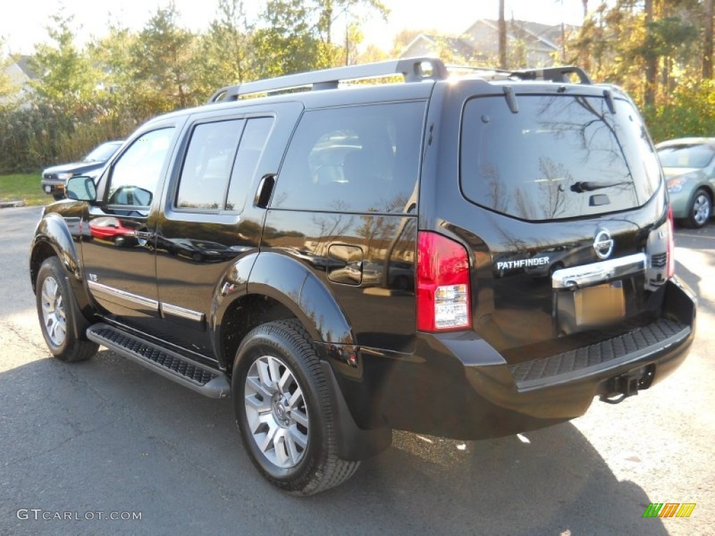2008 Pathfinder LE V8 4x4 - Super Black / Graphite photo #16