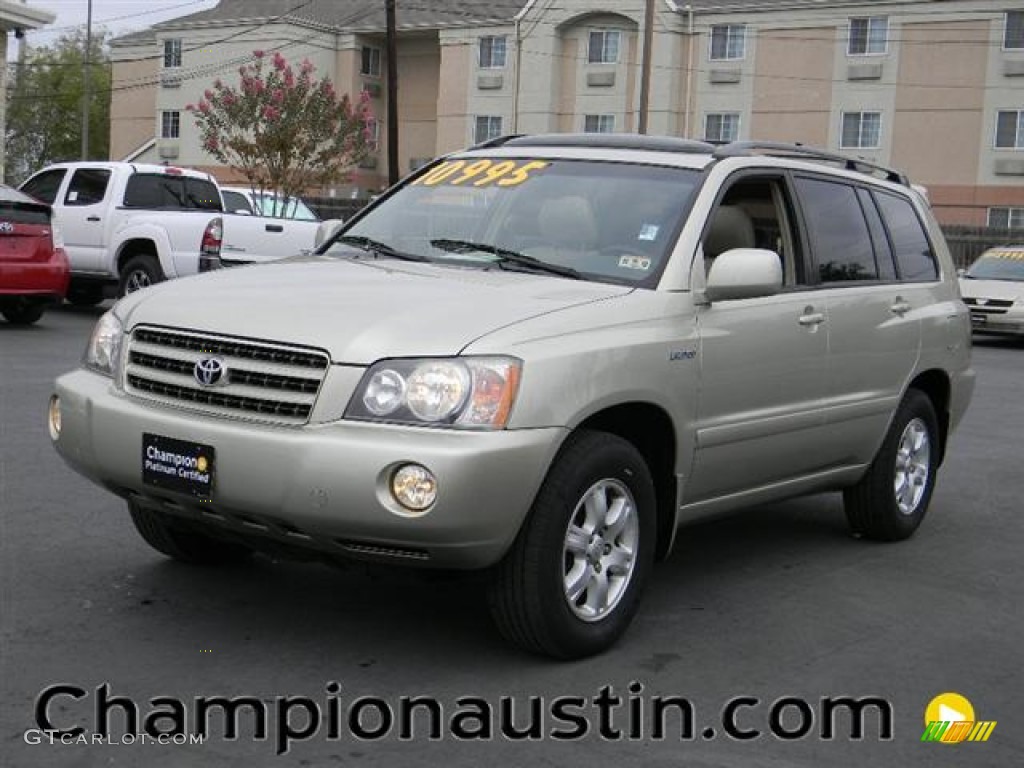 2001 Highlander V6 - Vintage Gold Metallic / Ivory photo #1