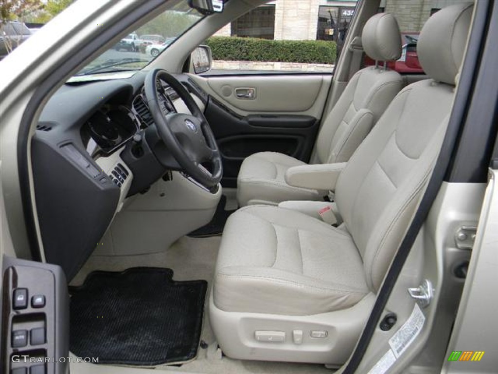 2001 Toyota Highlander V6 Interior Color Photos
