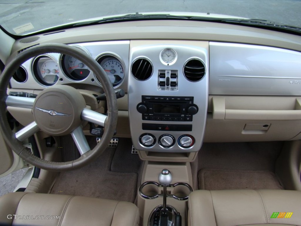 2006 Chrysler PT Cruiser Limited Pastel Pebble Beige Dashboard Photo #57605061