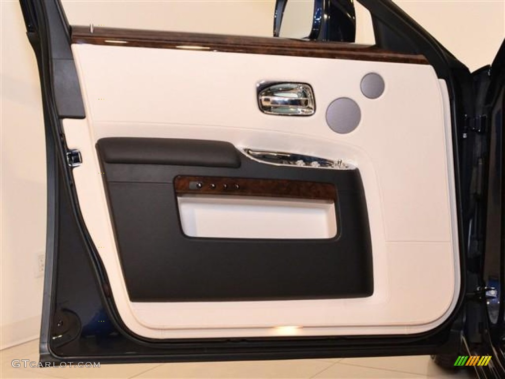 2011 Rolls-Royce Ghost Standard Ghost Model Seashell/Black Door Panel Photo #57605711