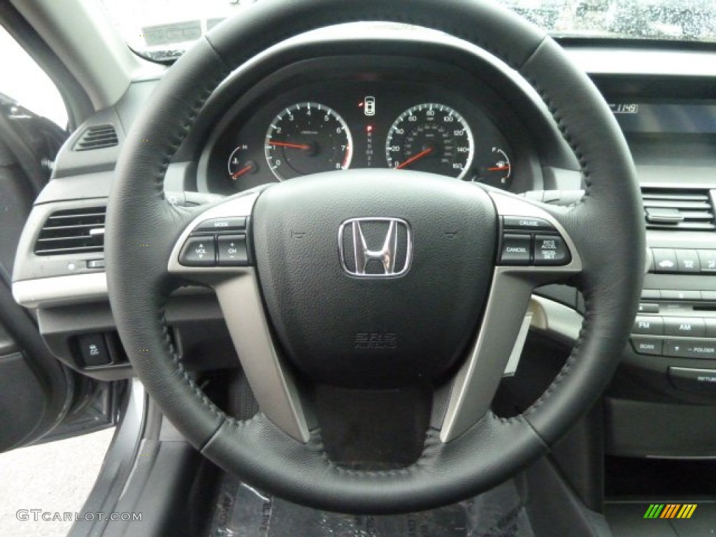 2012 Honda Accord SE Sedan Black Steering Wheel Photo #57606363