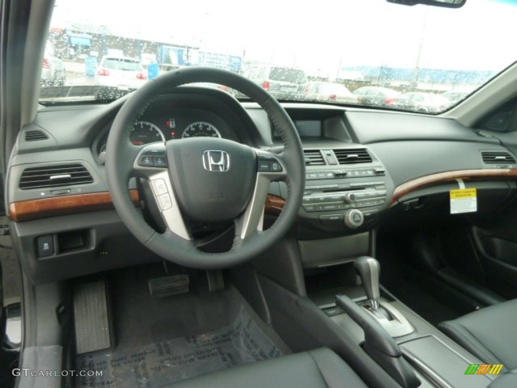 2012 Honda Accord EX-L Sedan Black Dashboard Photo #57606444