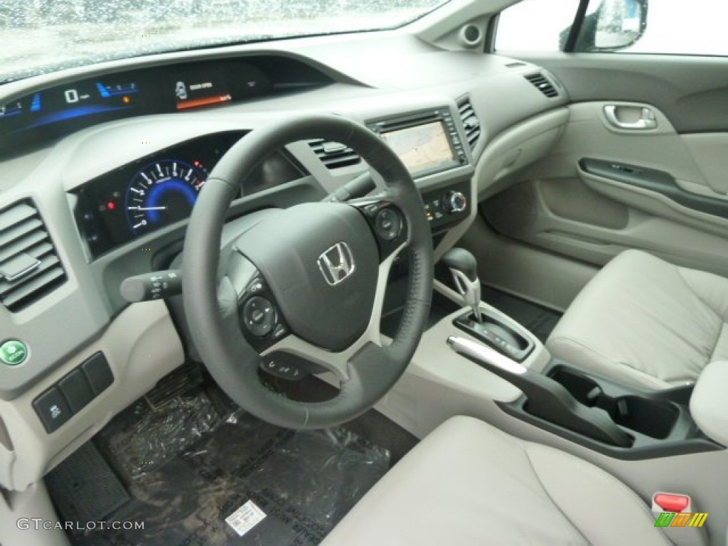 Gray Interior 2012 Honda Civic EX-L Sedan Photo #57606681