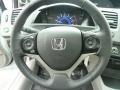 Gray 2012 Honda Civic EX-L Sedan Steering Wheel