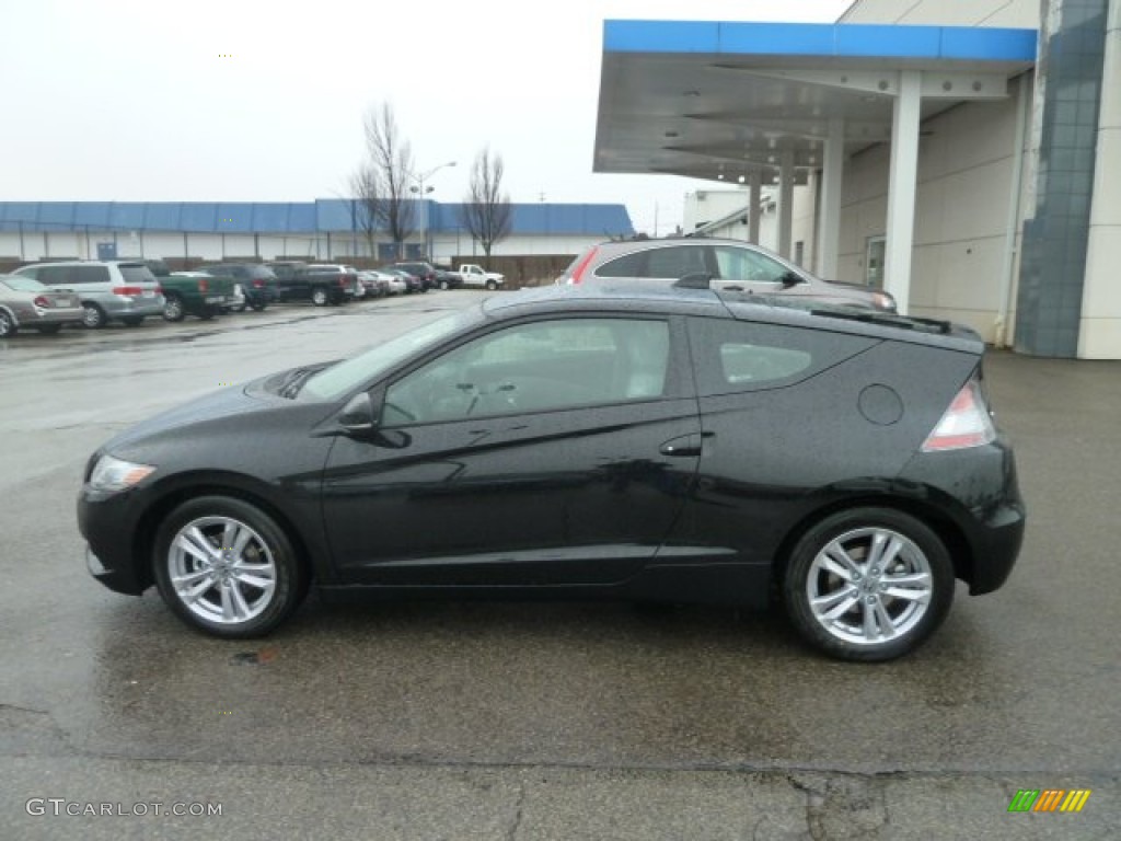 Crystal Black Pearl 2012 Honda CR-Z EX Navigation Sport Hybrid Exterior Photo #57606834