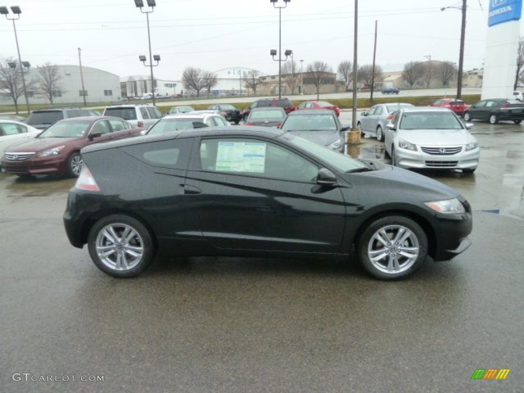 Crystal Black Pearl 2012 Honda CR-Z EX Navigation Sport Hybrid Exterior Photo #57606855