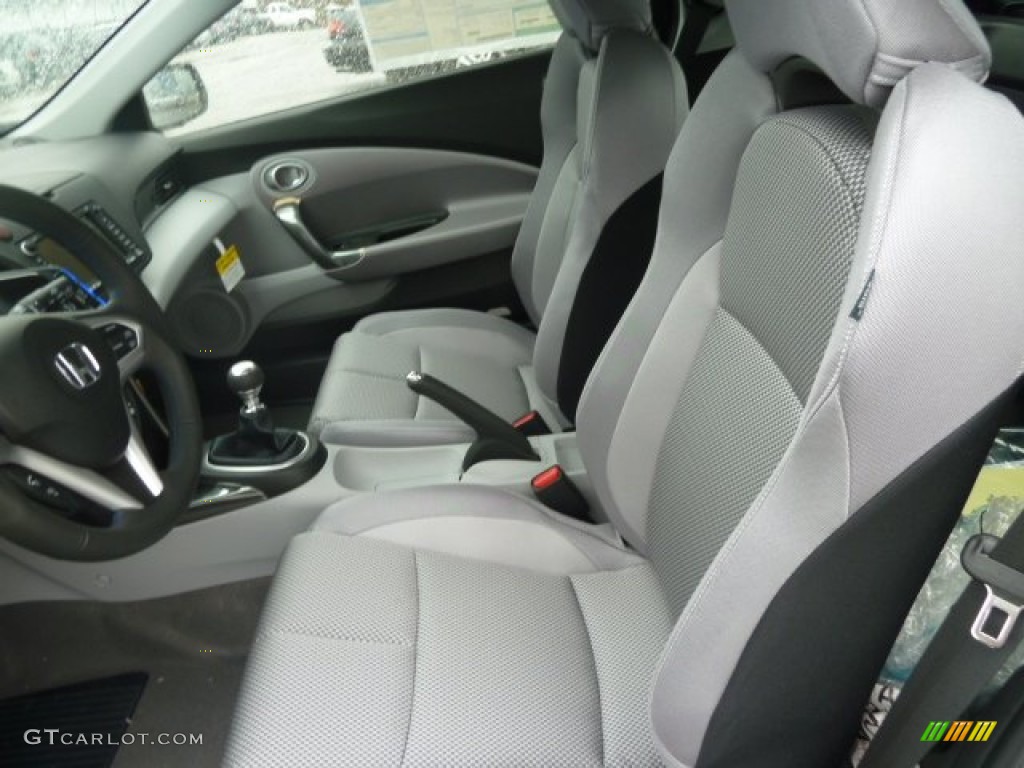 Gray Interior 2012 Honda CR-Z EX Navigation Sport Hybrid Photo #57606879