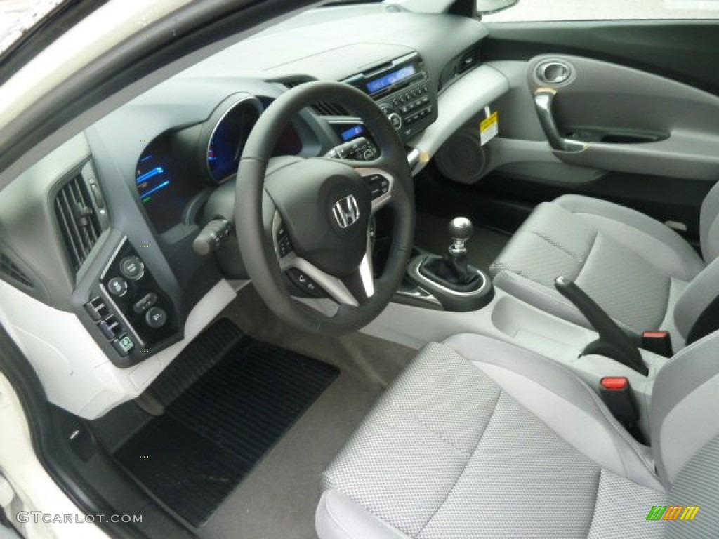 Gray Interior 2012 Honda CR-Z EX Sport Hybrid Photo #57607005